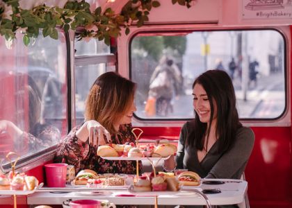 Afternoon tea bus picture